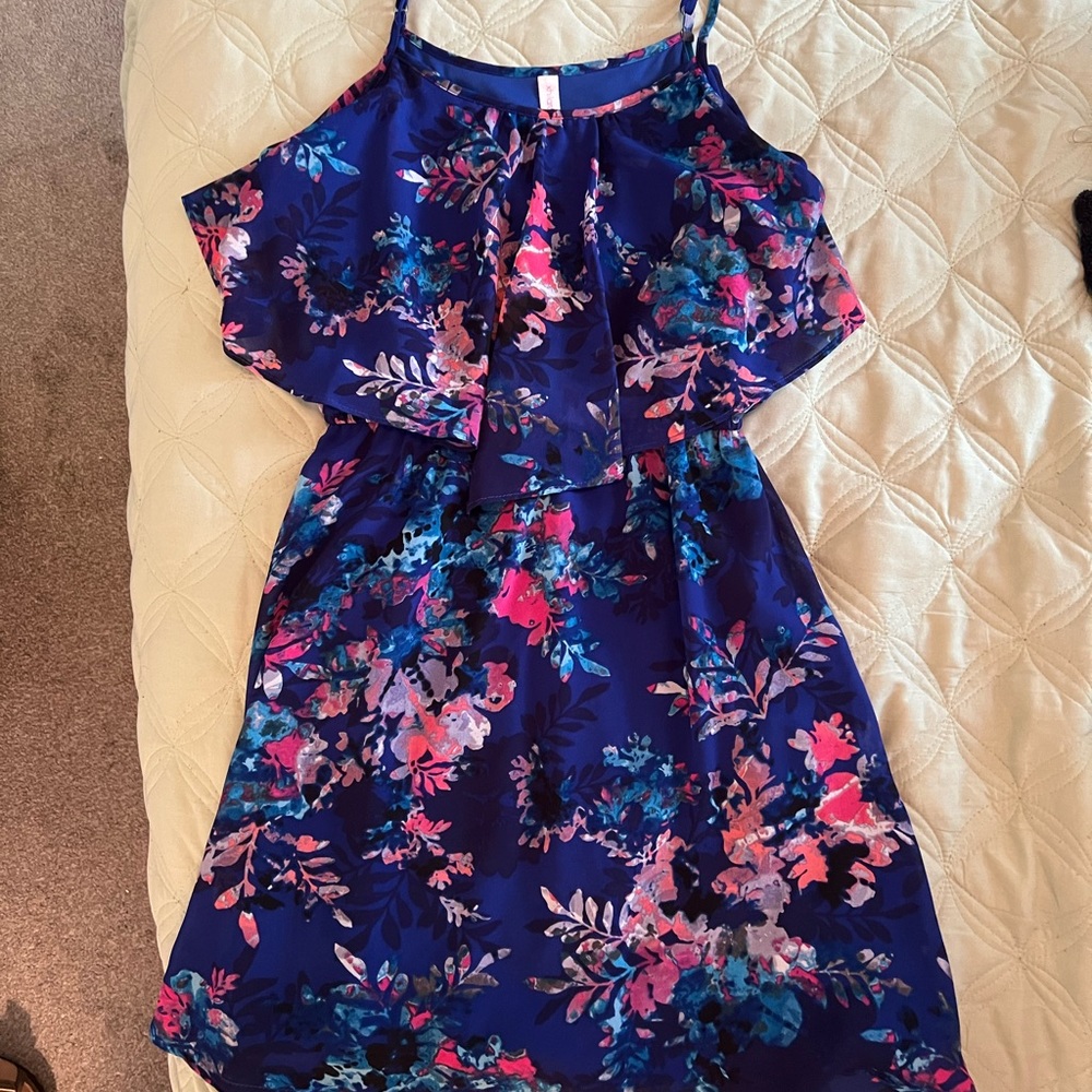 Vibrant floral sundress